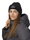 Polar Bear Winter Hat (Beanie) Mana - Fluffy Texture - Ladies Black - 1 Piece