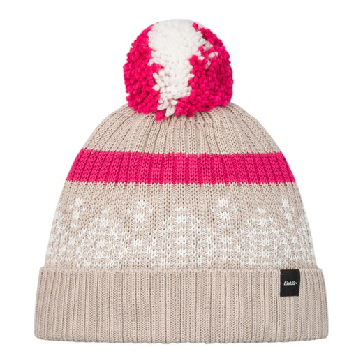 Eisbär Mütze (Pompon) Norrak - beige/weiss/pink