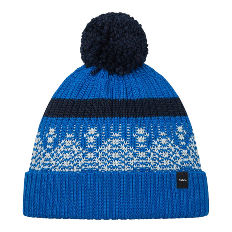 Eisbär Mütze (Pompon) Norrak - blau/schwarz