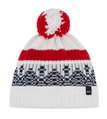 Eisbär Mütze (Pompon) Norrak - weiss/nachtblau/rot