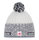 Eisbär Mütze (Pompon) Refocus SA - Merinomix - grau/weiss - 1 Stück