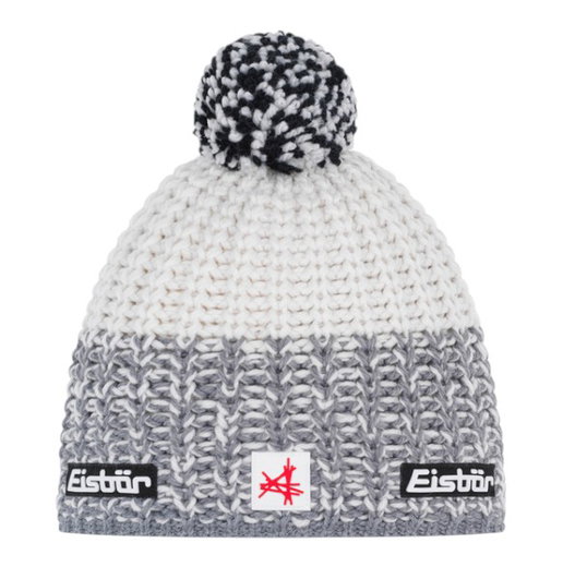 Eisbär Mütze (Pompon) Refocus SA - Merinomix - grau/weiss - 1 Stück