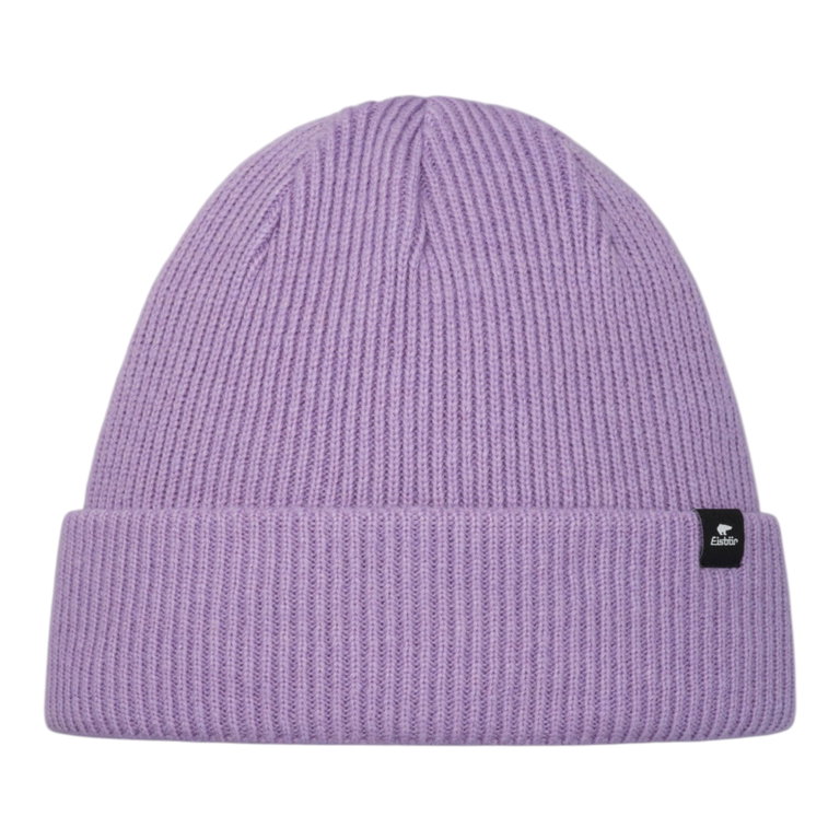 Eisbär Mütze (Beanie) Salma 2.0 - Merinomix, Rippstruktur - violett - 1 Stück