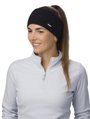 Eisbär Stirnband Jamies (Futter aus Fleece-Merinowolle) schwarz Damen