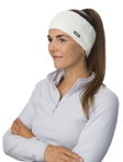 Eisbär Stirnband Jamies (Futter aus Fleece-Merinowolle) weiss Damen