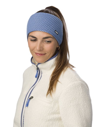 Polar Bear Headband Jamies (Lining made of fleece merino wool) skyblue ladies