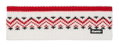 Eisbär Stirnband Vincent Nordic Merinomix - weiss/rot - 1 Stück