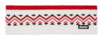 Eisbär Stirnband Vincent Nordic Merinomix - weiss/rot - 1 Stück