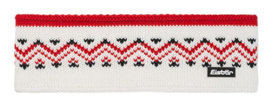 Eisbär Stirnband Vincent Nordic Merinomix - weiss/rot - 1 Stück