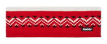 Eisbär Stirnband Vincent Nordic Merinomix - rot/weiss- 1 Stück