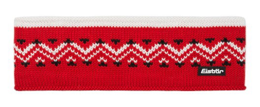 Eisbär Stirnband Vincent Nordic Merinomix - rot/weiss- 1 Stück