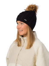 Czapka z pomponem Eisbär Afra Lux - czarna