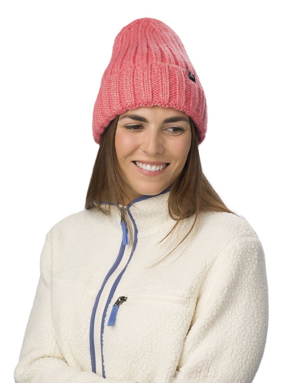 Eisbär Wintermütze (Beanie) Alea - grobe Rippstruktur - Damen rosa - 1 Stück