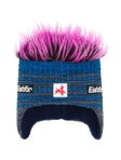 Eisbär Wintermütze (Ohrenmütze) Campo Cocker SA - anthrazitgrau/blau/pink - 1 Stück