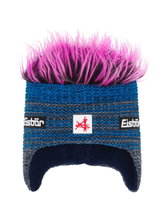 Eisbär Wintermütze (Ohrenmütze) Campo Cocker SA - anthrazitgrau/blau/pink - 1 Stück