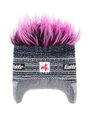 Eisbär Wintermütze (Ohrenmütze) Campo Cocker SA - grau/weiss/pink - 1 Stück