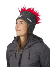 Polar Bear Winter Hat (Ear Hat) Cocker SA - graphite grey/red - 1 piece