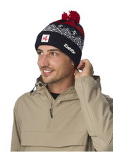 Eisbär Wintermütze Norrak Pompon SA - Merinomix, kuscheliges Fleece-Band - nachtblau - 1 Stück