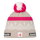 Eisbär Wintermütze Norrak Ski Austria (Pompon) - Merinomix, kuscheliges Fleece-Band - beige/weiss/pink - 1 Stück