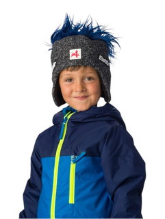 Polar Bear Winter Hat (Ear Hat) Penny SA Kids - graphite grey/blue - 1 piece