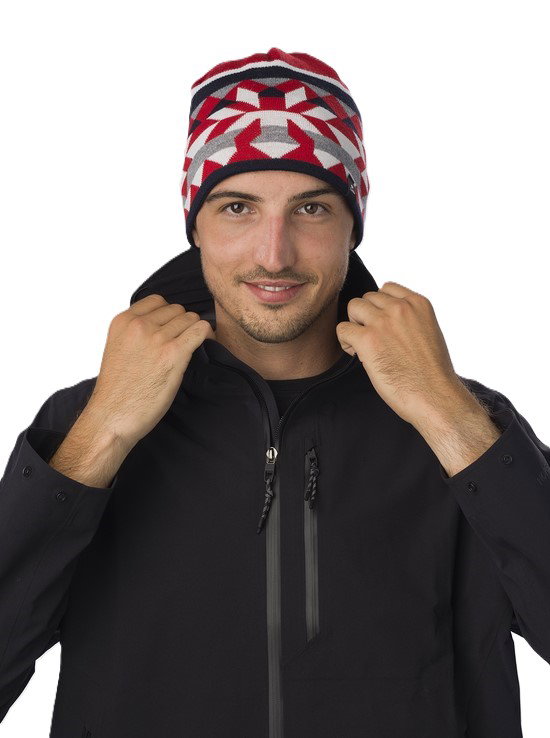 Eisbär Wintermütze (Beanie) Pixie - rot/blau - 1 Stück