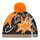 Eisbär Wintermütze (Bommel) Ready Pompon - warm, atmungsaktiv - orange/braun Kinder