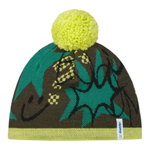 Eisbär Wintermütze (Bommel) Ready Pompon - warm, atmungsaktiv - grün/braun Kinder