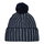 Eisbär Wintermütze Ronda (Pompon) - Merinomix - nachtblau - 1 Stück