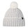 Eisbär Wintermütze Ronda (Pompon) - Merinomix - weiss/grau - 1 Stück