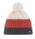 Eisbär Wintermütze (Bommel) Star Pompon RL cremeweiss/rot/grau Kinder