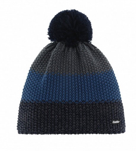Polar Bear Winter Hat (Pom Pom) Star Pompon RL dark blue/dark grey Children