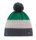 Eisbär Wintermütze (Bommel) Star Pompon RL grün/grau Kinder