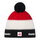Eisbär Wintermütze Star SA (Pompon) - Merinomix - schwarz/weiss/rot - 1 Stück