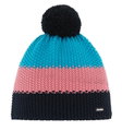 Eisbär Wintermütze Star mit Bommel (Pompon) pink/blau - 1 Stück