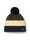 Polar Bear Winter Hat Star with Pom Pom navy blue/olive green - 1 piece