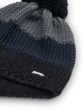Polar Bear Winter Hat Star with Pom Pom (Pompom) black/grey - 1 piece