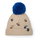 Eisbär Wintermütze (Bommel) Talir Pompon beige/blau Kinder - 1 Stück