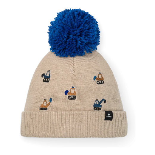 Eisbär Wintermütze (Bommel) Talir Pompon beige/blau Kinder - 1 Stück