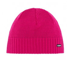 Eisbär Wintermütze (Beanie) Trop Strickmuster Merinowolle - magenta - 1 Stück