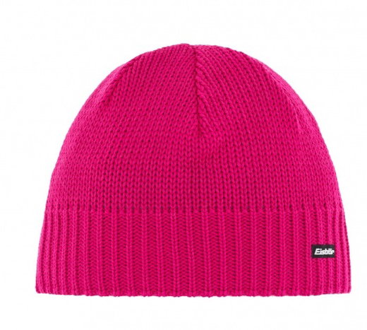 Eisbär Wintermütze (Beanie) Trop Strickmuster Merinowolle - magenta - 1 Stück