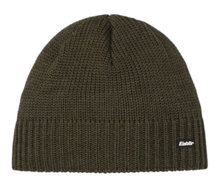 Polar Bear Winter Hat (Beanie) Trop Knit Pattern Merino Wool - Khaki Green - 1 Piece