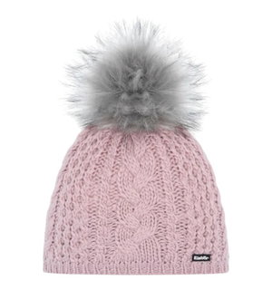 Polar Bear Knitted Hat (Pom Pom) Afra Lux - pink