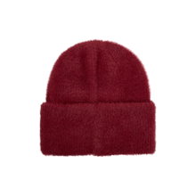Eisbär Wintermütze (Beanie) Mana - Flauschige Textur - Damen burgundrot - 1 Stück