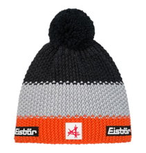 Eisbär Wintermütze (Pompon) Star SA Kinder - orange/schwarz/grau - 1 Stück