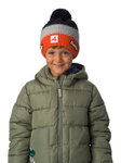 Eisbär Wintermütze (Pompon) Star SA Kinder - orange/schwarz/grau - 1 Stück
