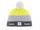 Eisbär Wintermütze Star SP mit Bommel (Pompon) grau/gelb Kinder
