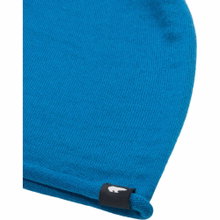 Eisbär Mütze (Beanie) Merinowolle Oversize Pulse blau - 1 Stück
