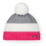 Eisbär Mütze (Pompon) Star Pompon pink/weiss/hellgrau Kinder