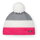 Eisbär Mütze (Pompon) Star Pompon pink/weiss/hellgrau Kinder