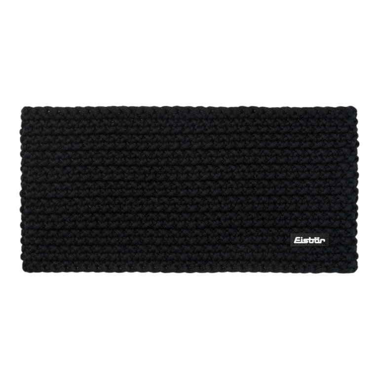 Eisbär Stirnband Jamie (Breite 13.5cm) - Futter aus Fleece - schwarz - 1 Stück